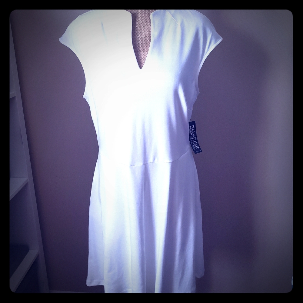 🔥2 for $20🔥 White Cotton Dress with Pockets!